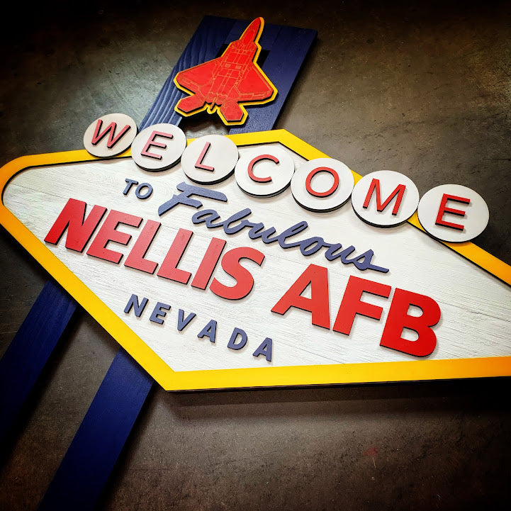 Customizable Welcome To Las Vegas Wood Sign
