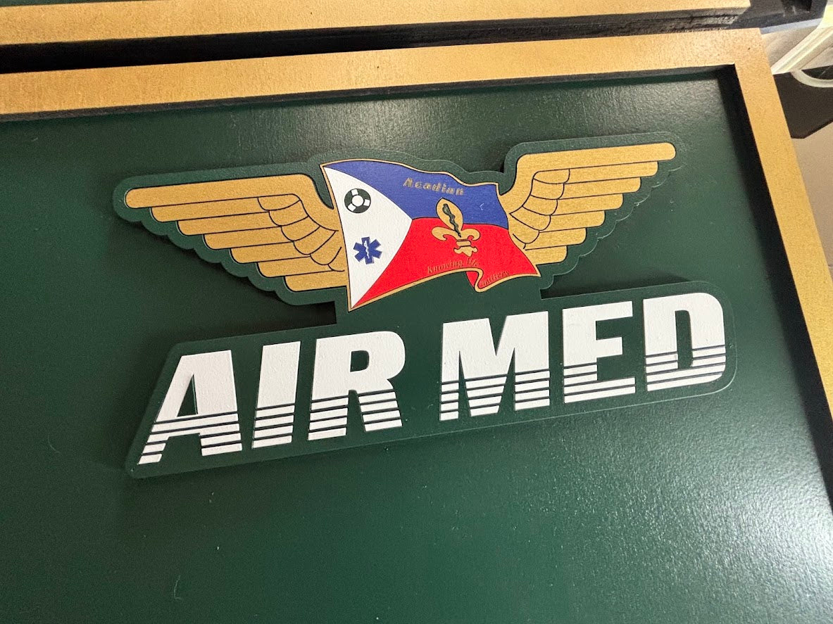 Acadian Retirement Wood Plaque