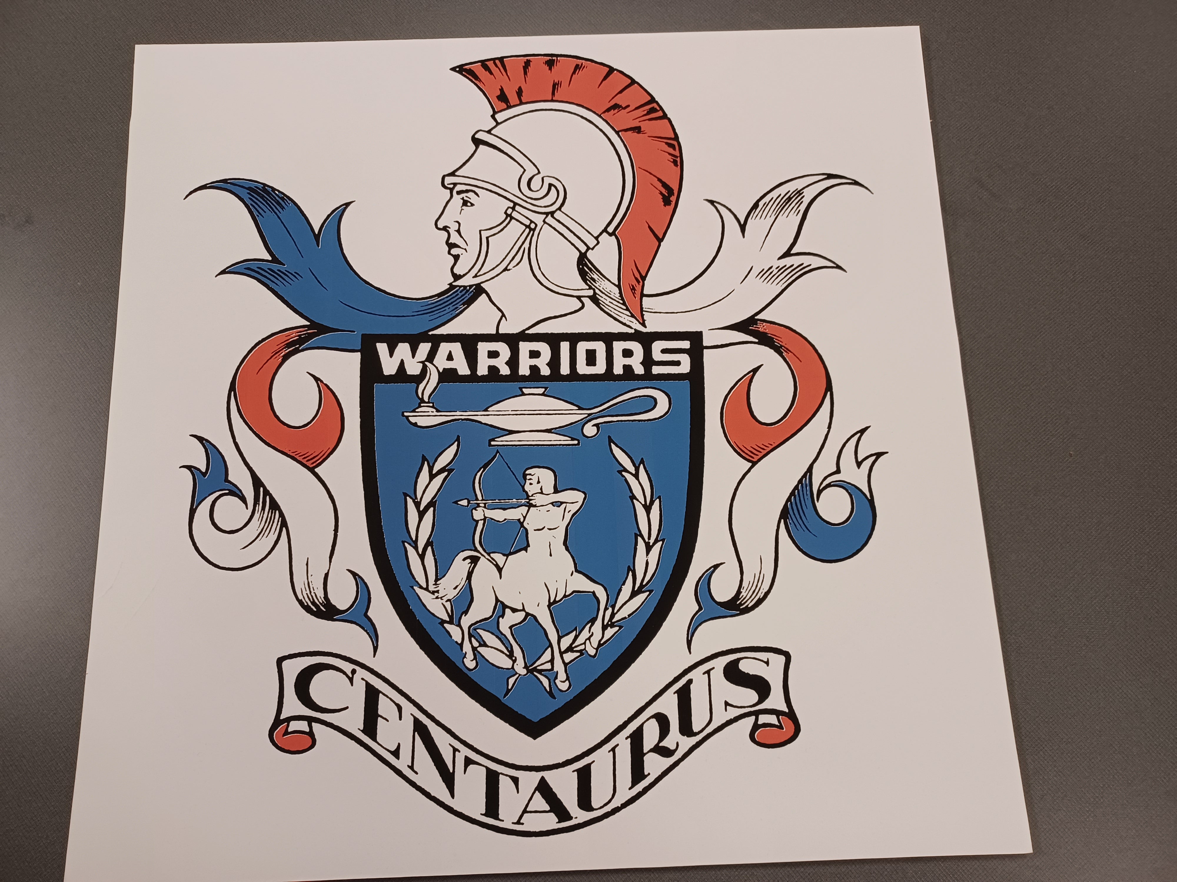 Centaurus Warriors Custom Wood Logos