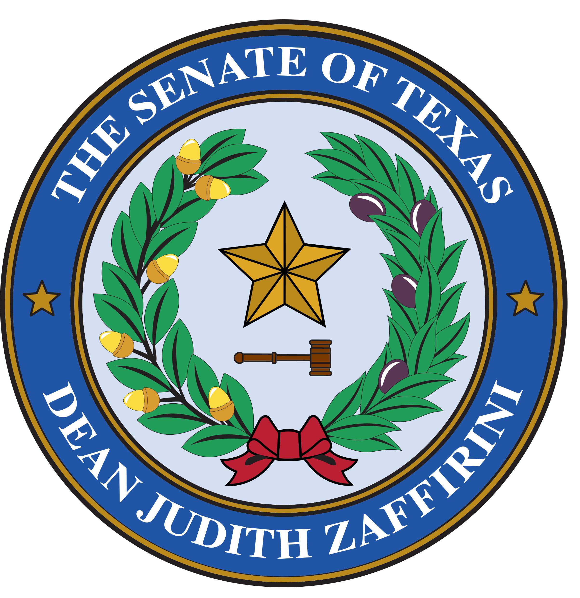 Dean Seal - The Senate of Texas Custom Wood Seal