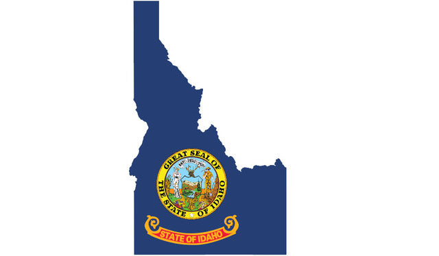 Idaho State Shape Wood Flag
