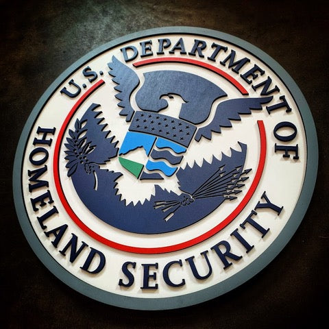 U.S. Department Of Homeland Security Wood Seal