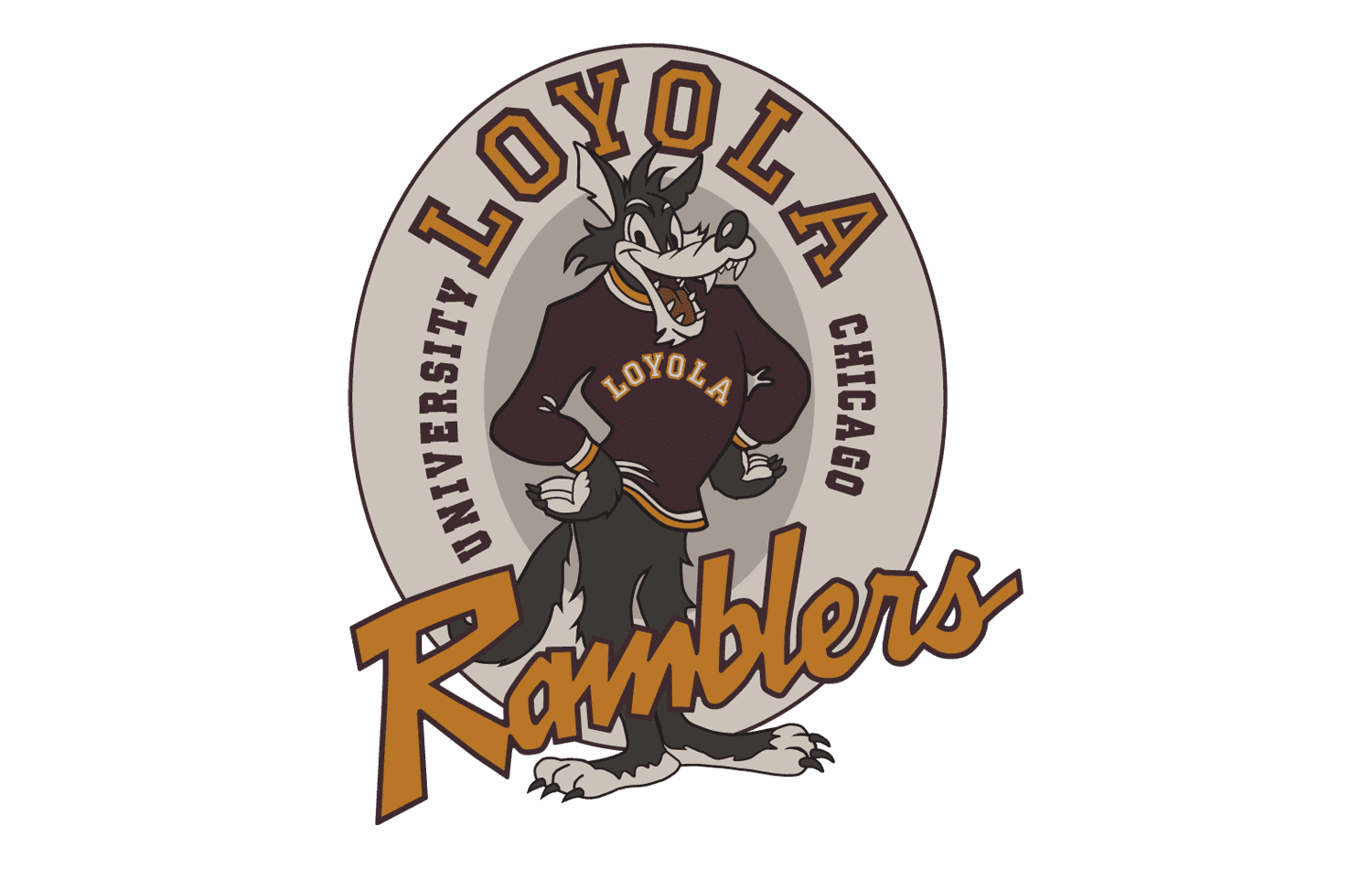 Loyola Ramblers Retro Logo