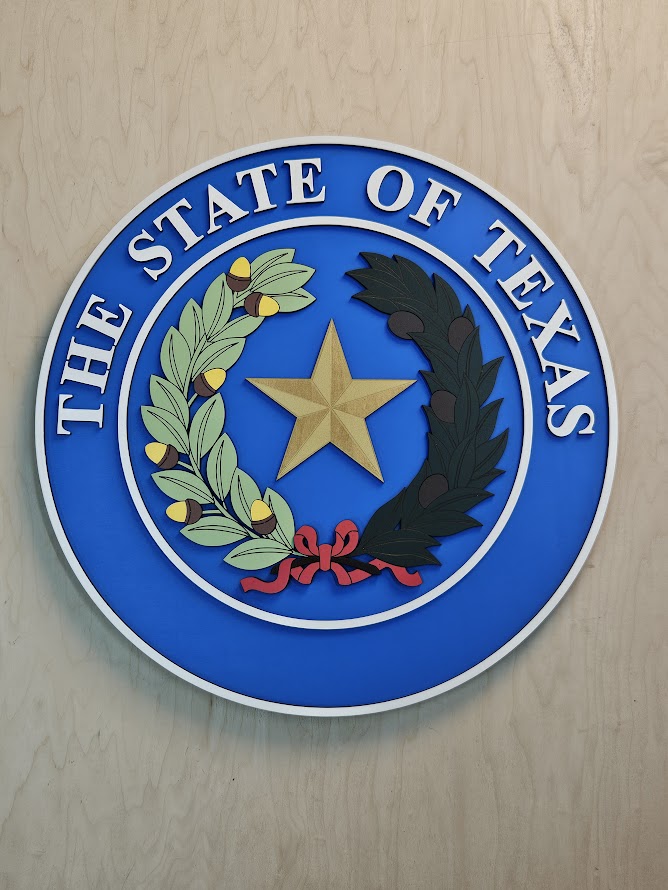 The State Of Texas Seal 42"