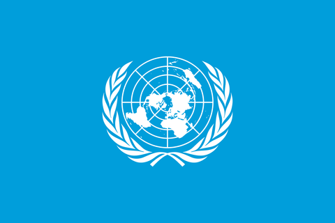 United Nations Wood Flag