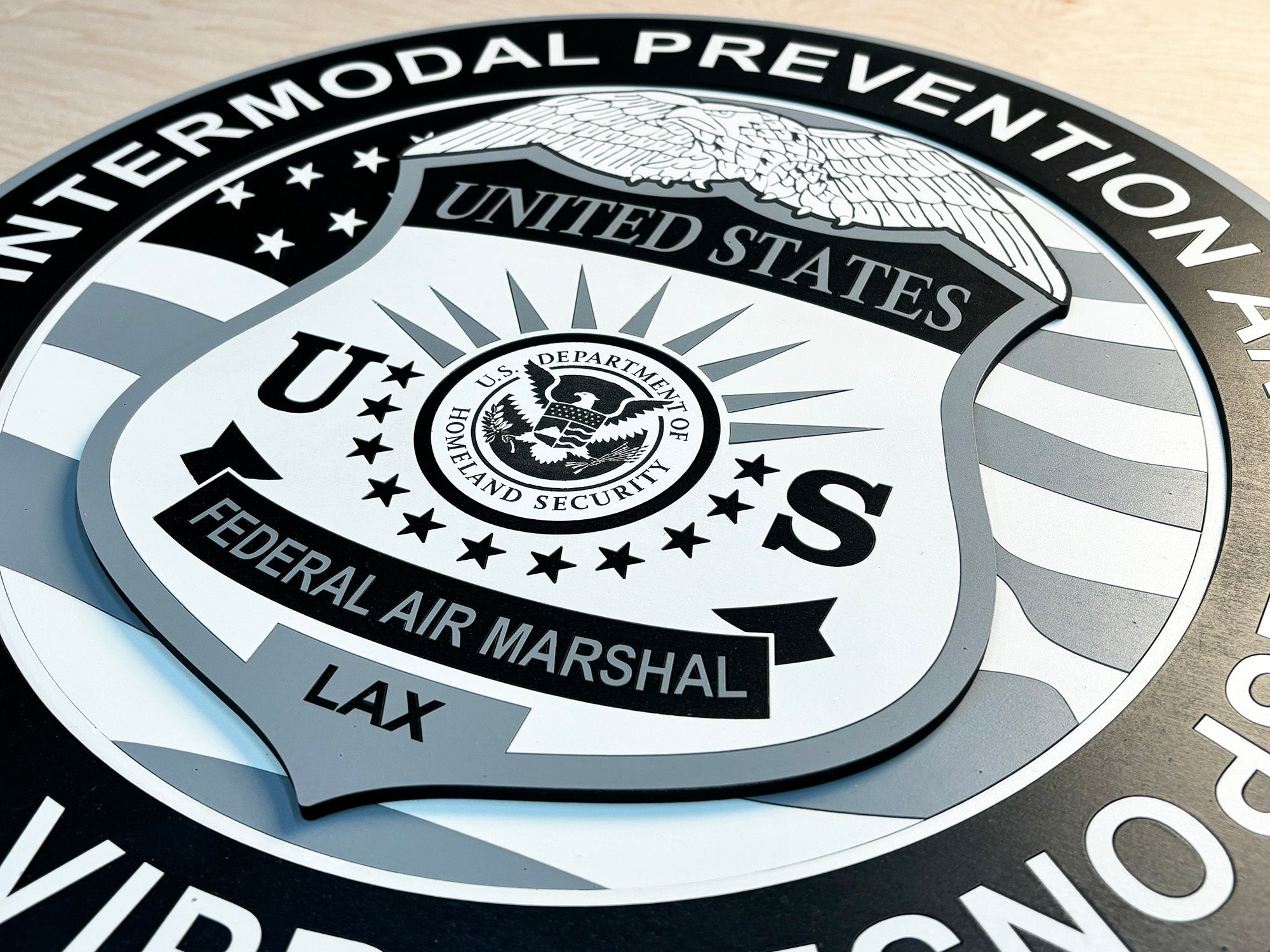 Federal Air Marshal Service VIPR Homeland Security Wooden sign by Patriot Wood
