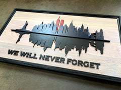 We Will Never Forget 9/11 Wood Wall Art