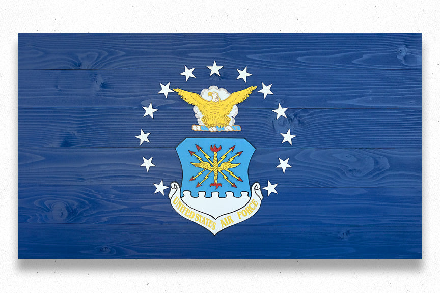 US Air Force Wooden Flag by Patriot Wood