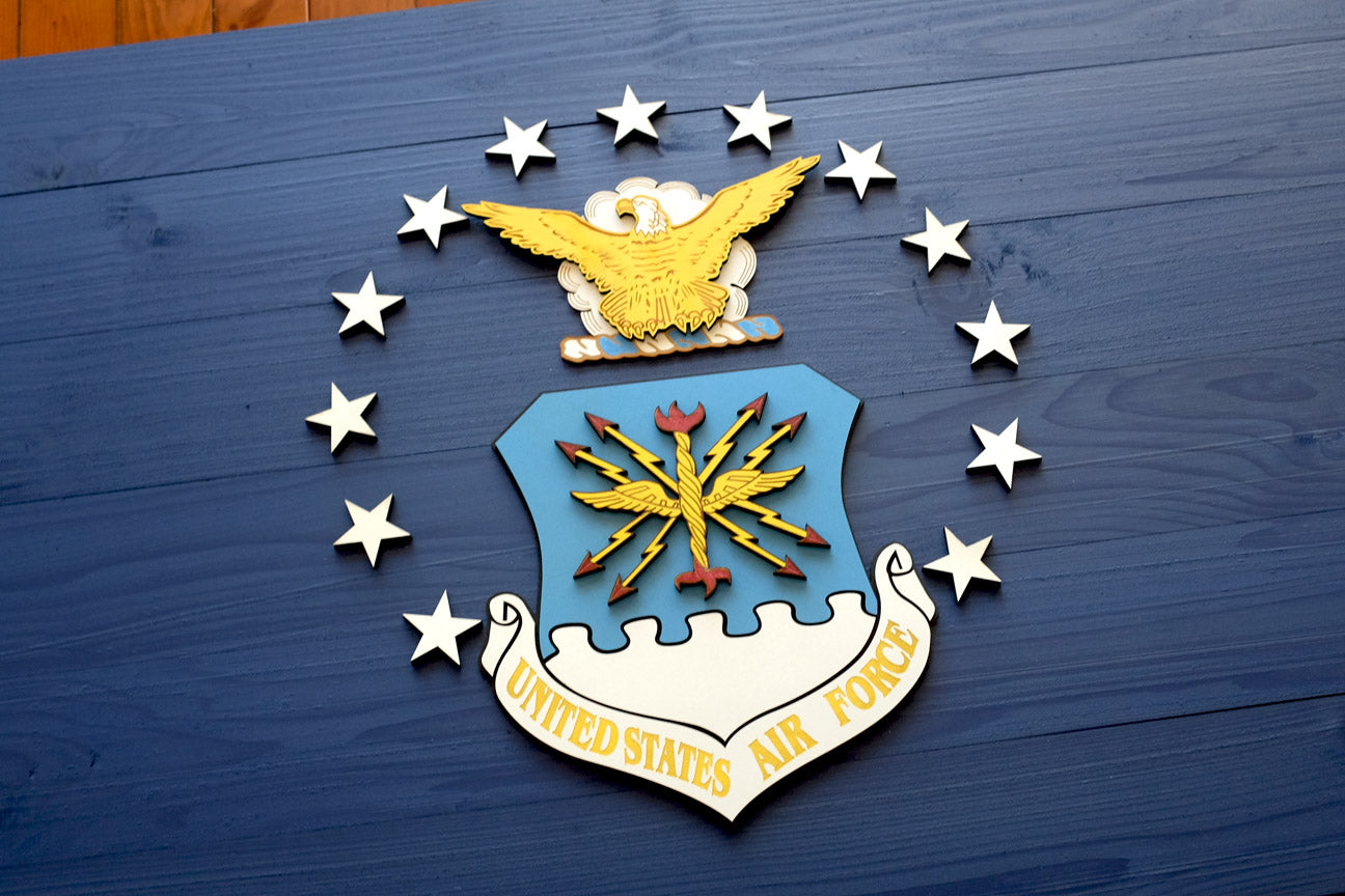 US Air Force Wooden Flag by Patriot Wood