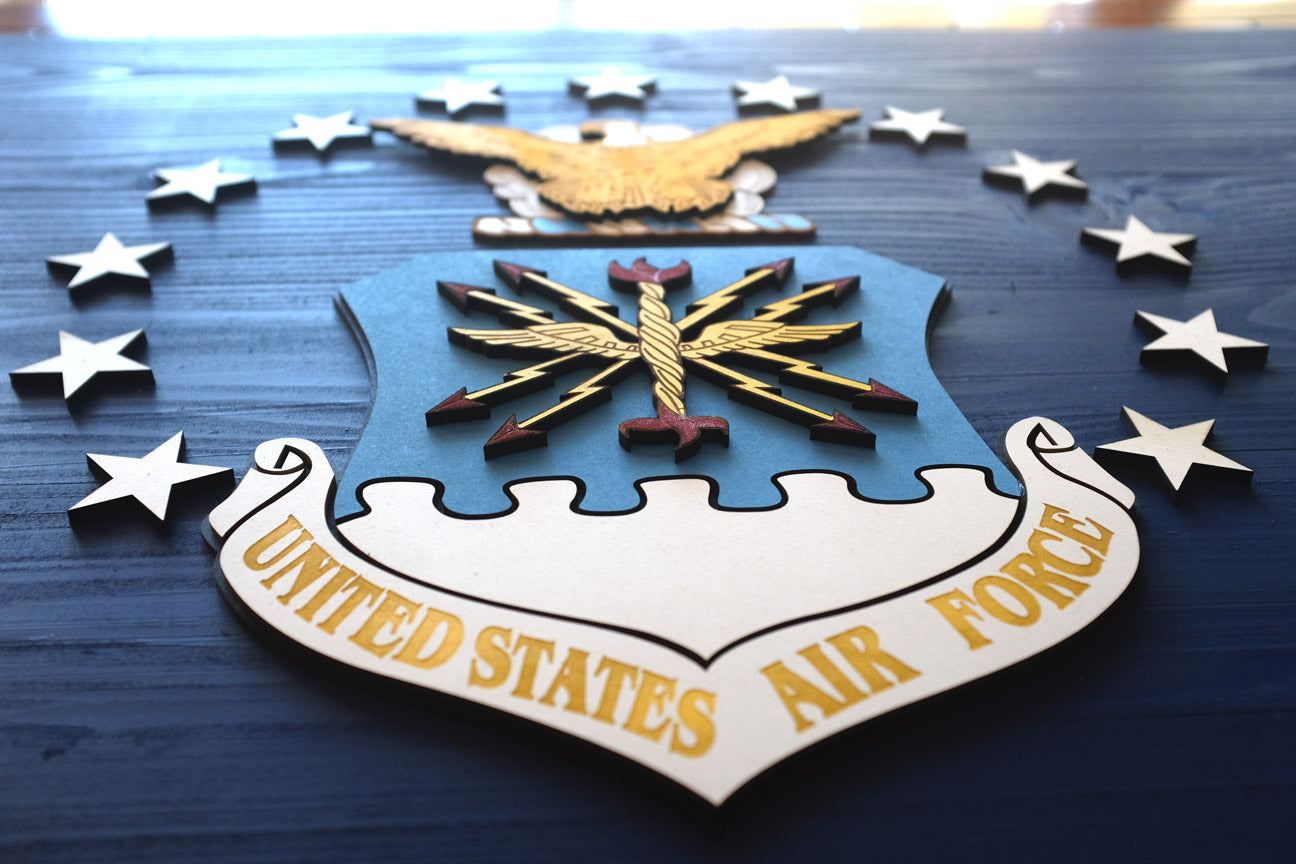 US Air Force Wooden Flag by Patriot Wood