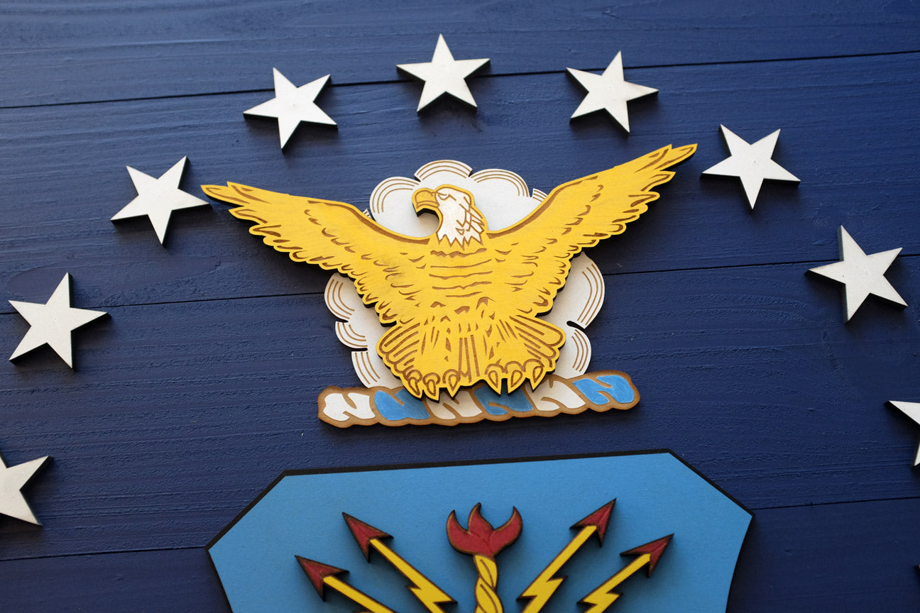 US Air Force Wooden Flag by Patriot Wood