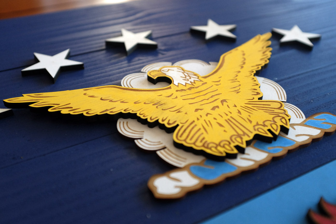 US Air Force Wooden Flag by Patriot Wood