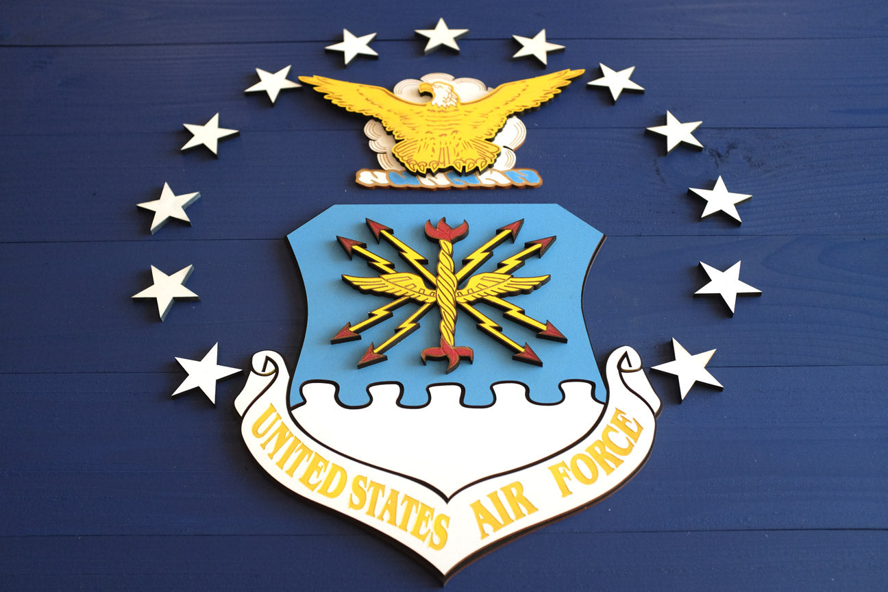 US Air Force Wooden Flag by Patriot Wood