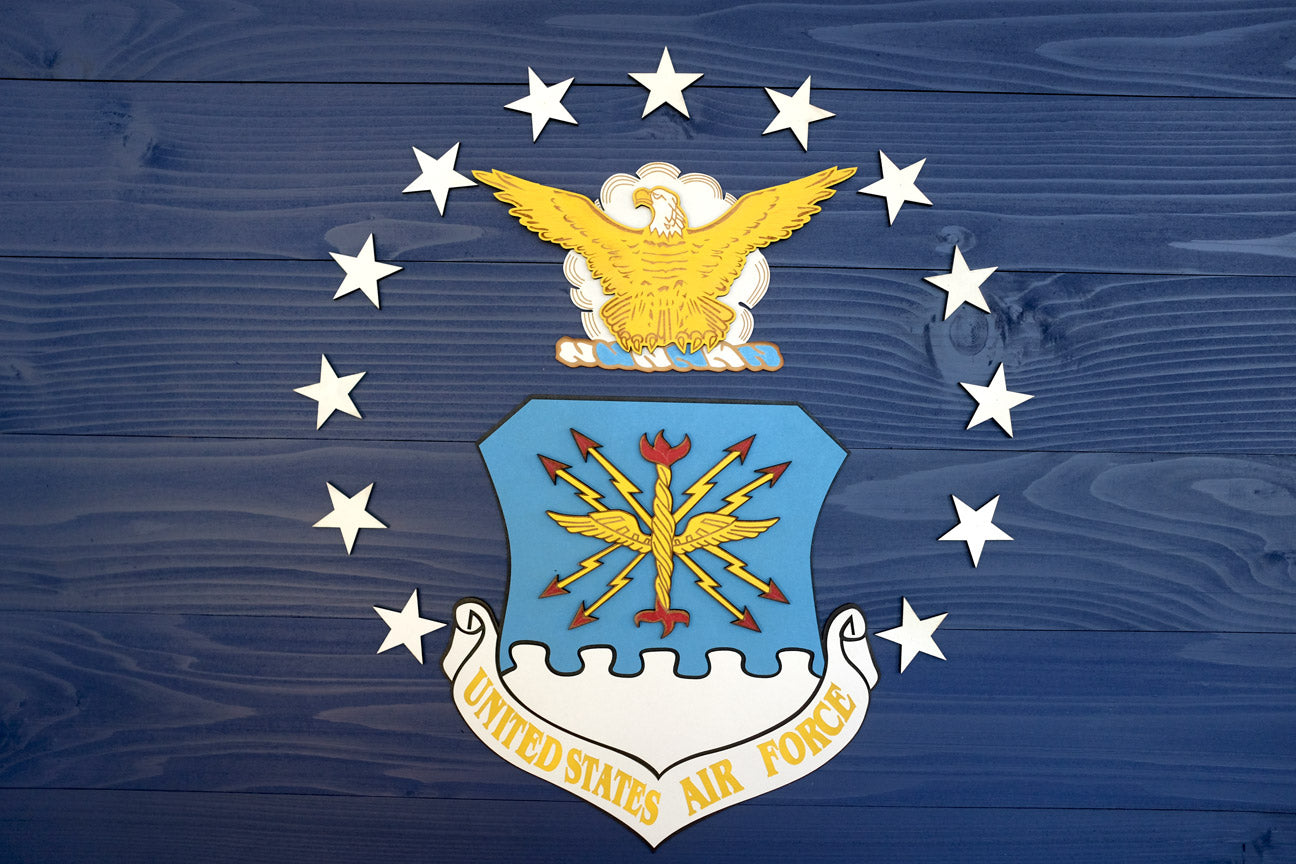 US Air Force Wooden Flag by Patriot Wood