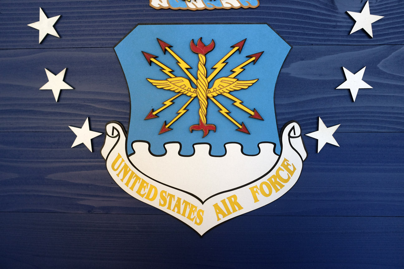 US Air Force Wooden Flag by Patriot Wood