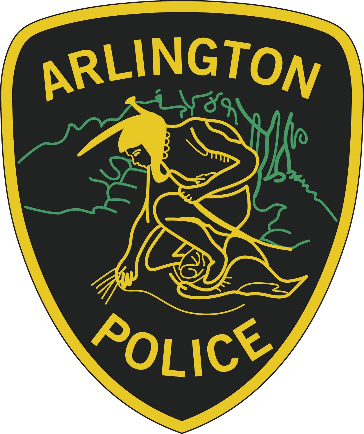 Custom Police and City Wood Patches