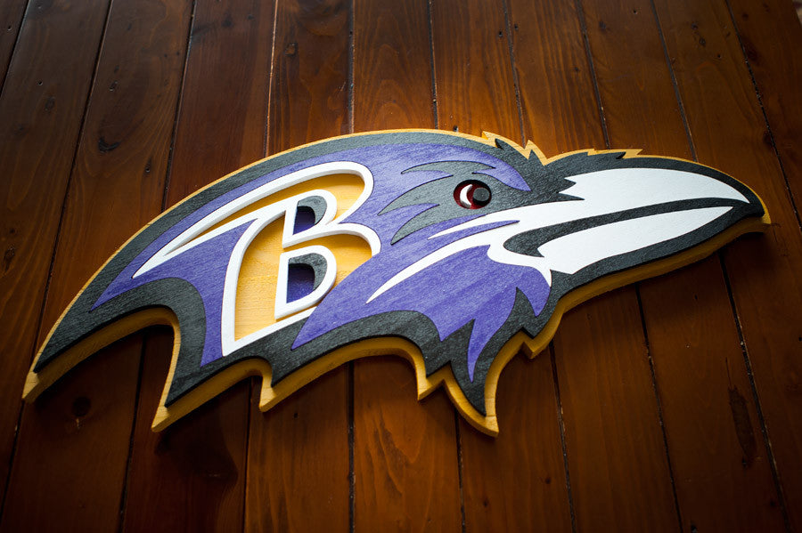 Baltimore Ravens Wood Wall Art