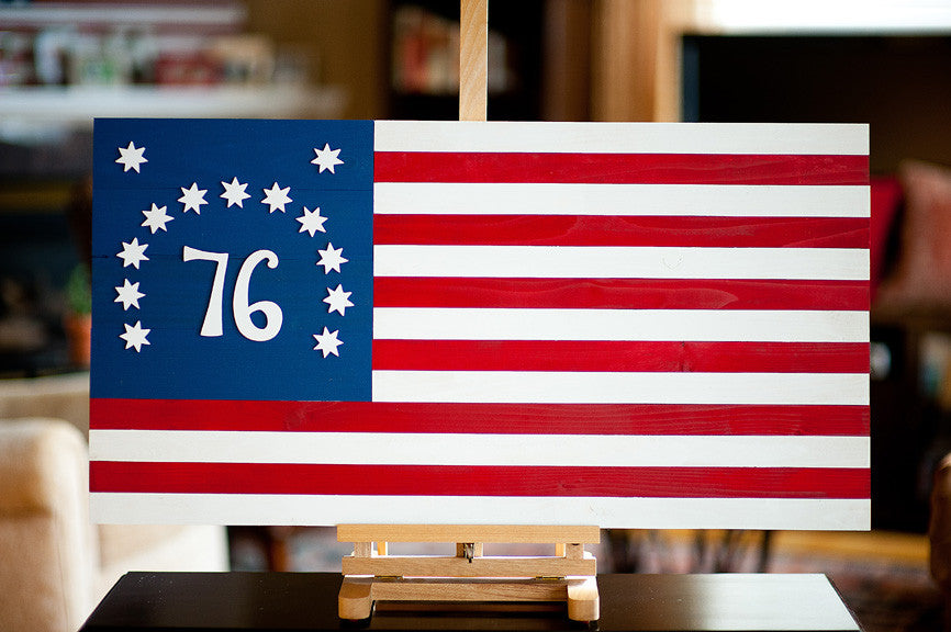 Bennington wood flag, wooden flags by Patriot Wood