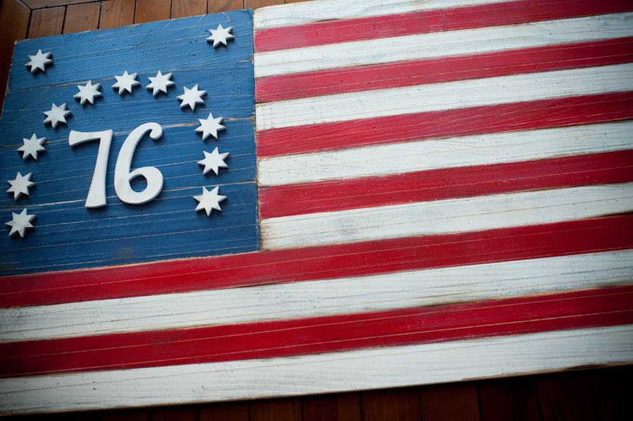 Bennington Vintage Wooden Flag by Patriot Wood
