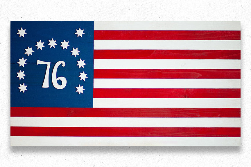 Bennington wood flag, wooden flags by Patriot Wood