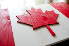 Canadian wood flag, wooden wall art by Patriot Wood