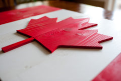 Canadian wood flag, wooden wall art by Patriot Wood