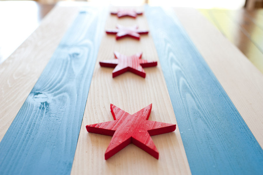 Chicago Wood Flag by Patriot Wood