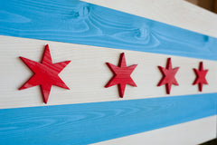 Chicago Wood Flag by Patriot Wood