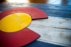 Colorado Vintage Wooden Flag by Patriot Wood