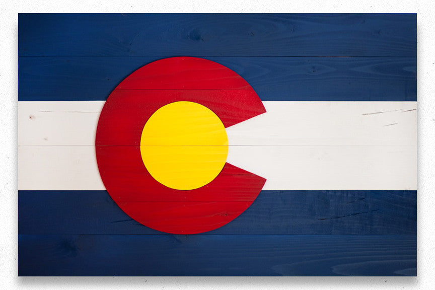 Colorado Wood Flag, Colorado wooden flag, wall art by Patriot Wood