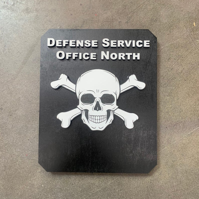 Custom Order - Defense Service Office North Wood Plaques