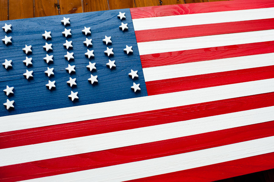 Fort Sumter Wood Flag, wooden wall art by Patriot Wood