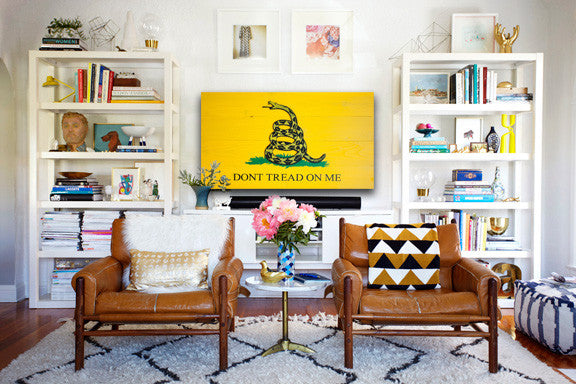 Gadsden Wood Flag, Gadsden wooden flag, wall art by Patriot Wood