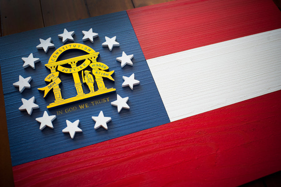 Georgia Wooden Flag by Patriot Wood