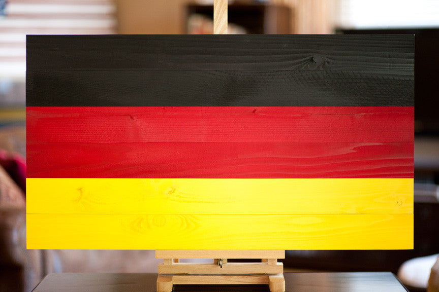 Germany wood flag, German wooden wall art by Patriot Wood