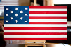 Hopkinson Wood Flag, US wooden flag, wall art by Patriot Wood