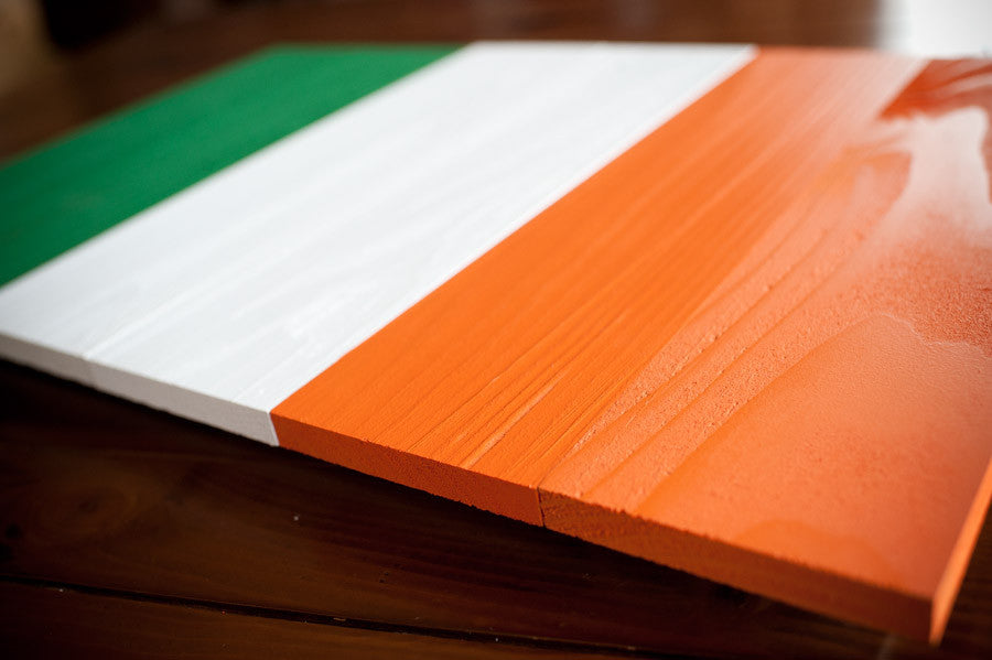 Ireland Wood Flag