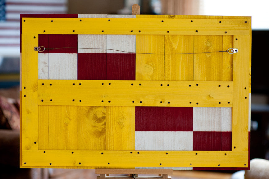 Maryland Wood Flag, wooden wall art by Patriot Wood