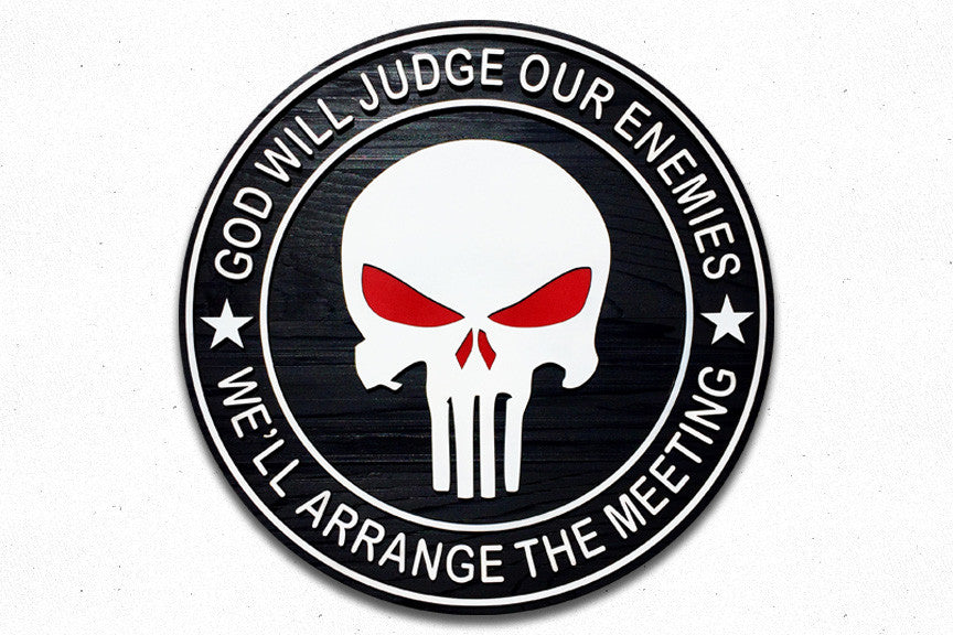 Punisher Navy Seals Wood Patch