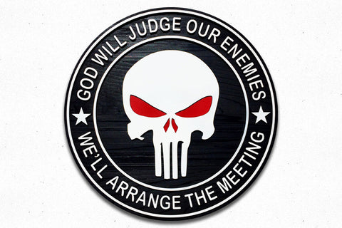 Punisher Navy Seals Wood Patch