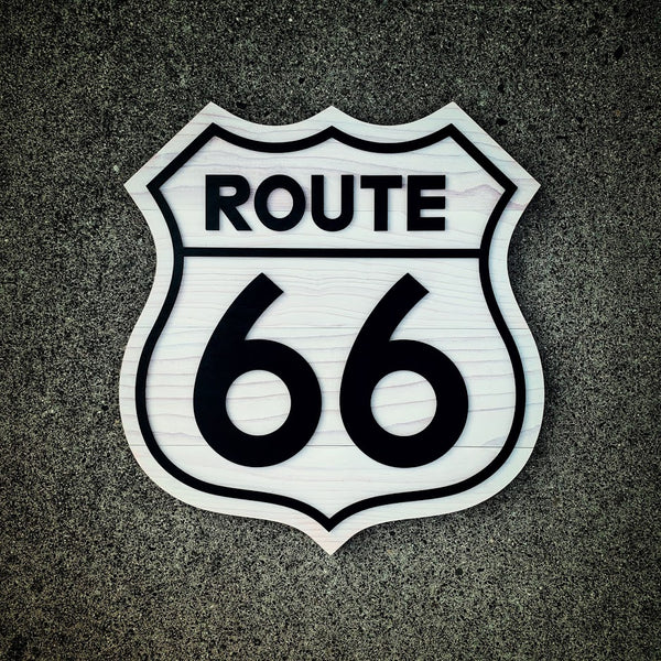 Route 66 Sign Wood Wall Art – Patriot Wood
