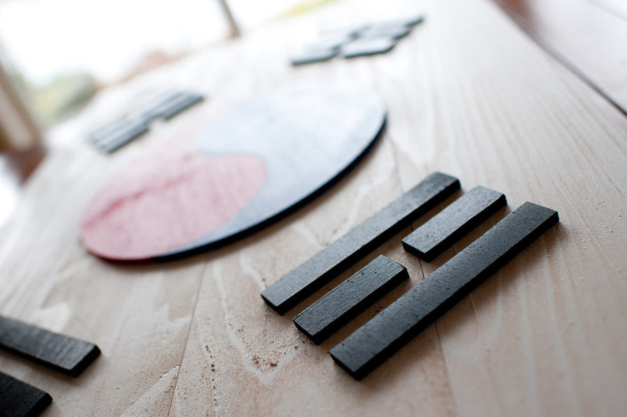 South Korea Wood Flag
