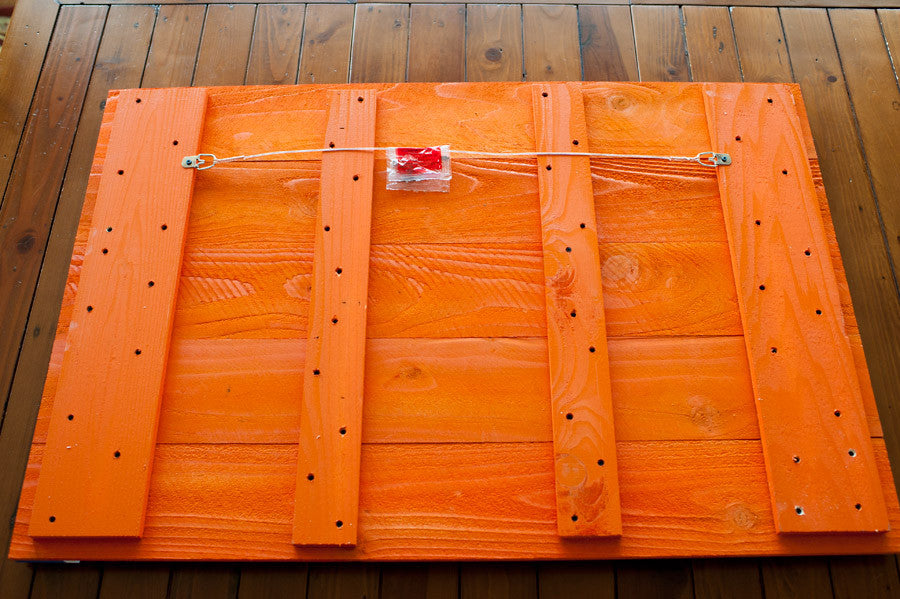 Tennessee Orange Wood Flag