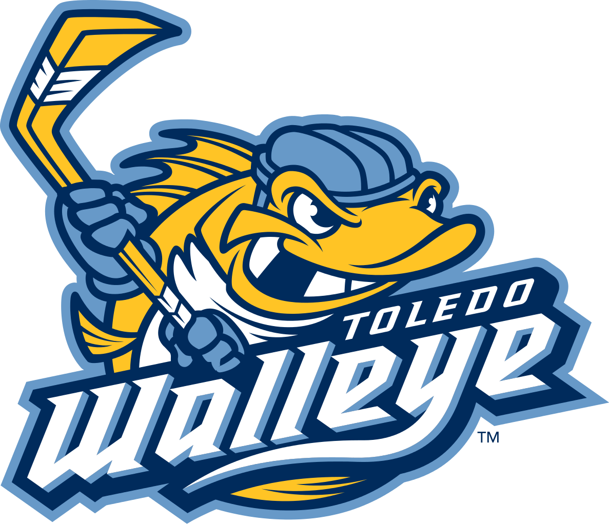 Toledo Walleye Wood Logo