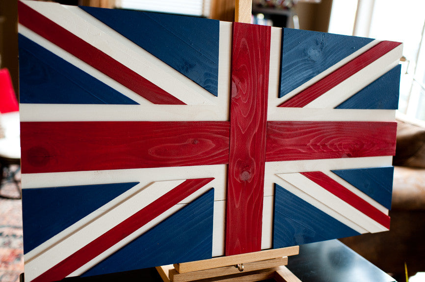 Union Jack Wood Flag, UK wooden flag, wall art by Patriot Wood