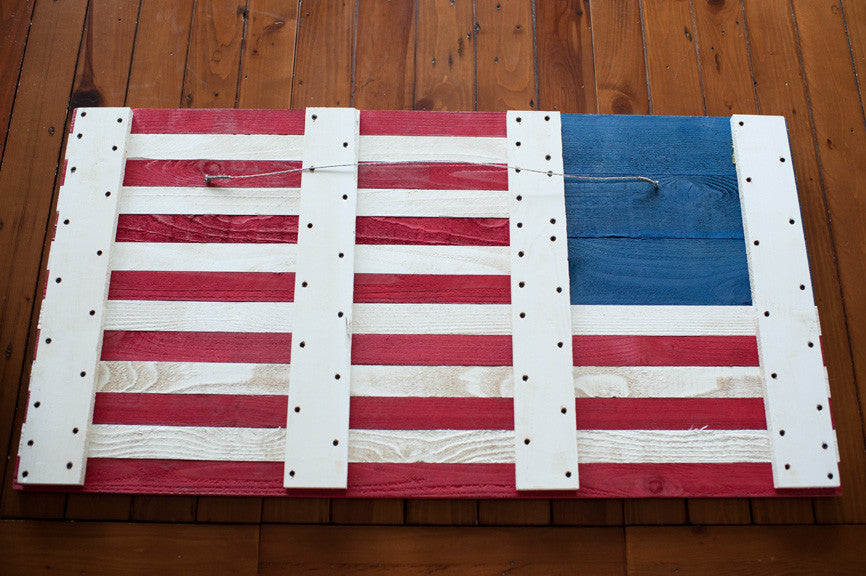 Betsy Ross wood flag, wooden flags by Patriot Wood