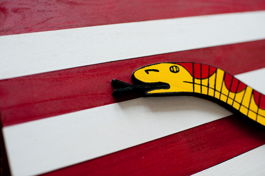 Navy Jack Wood Flag, Navy Jack wooden flag by Patriot Wood