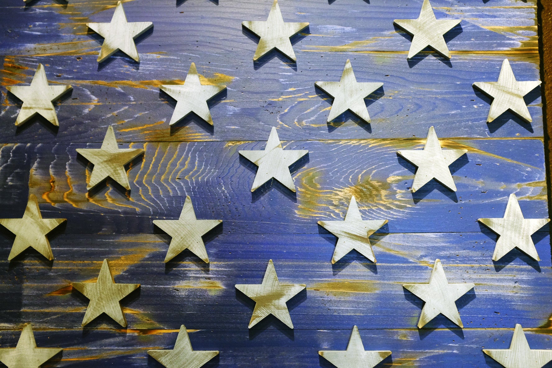 American Vintage 8-Foot Wood Flag