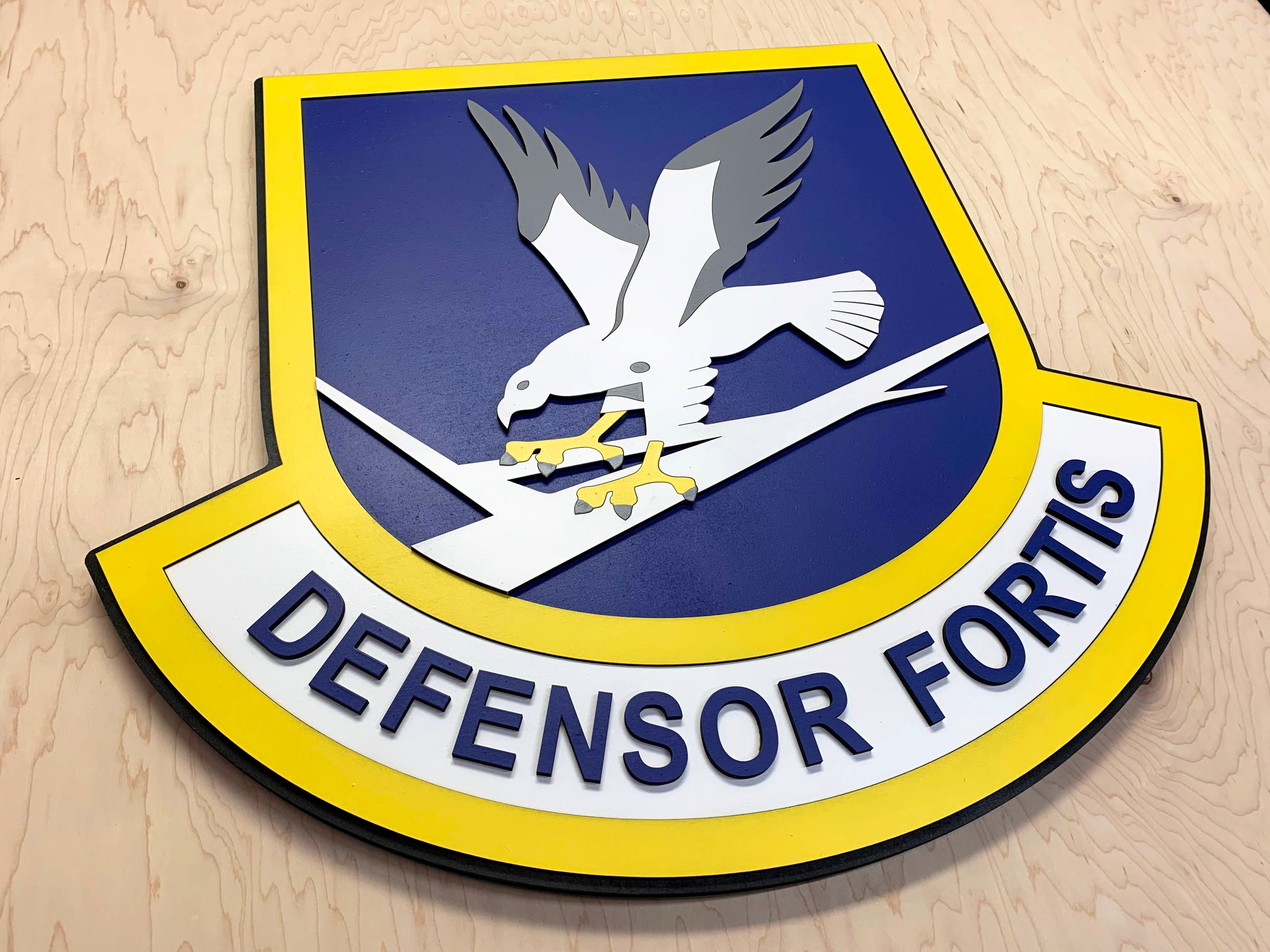 USAF Security Forces Wooden Patch by Patriot Wood