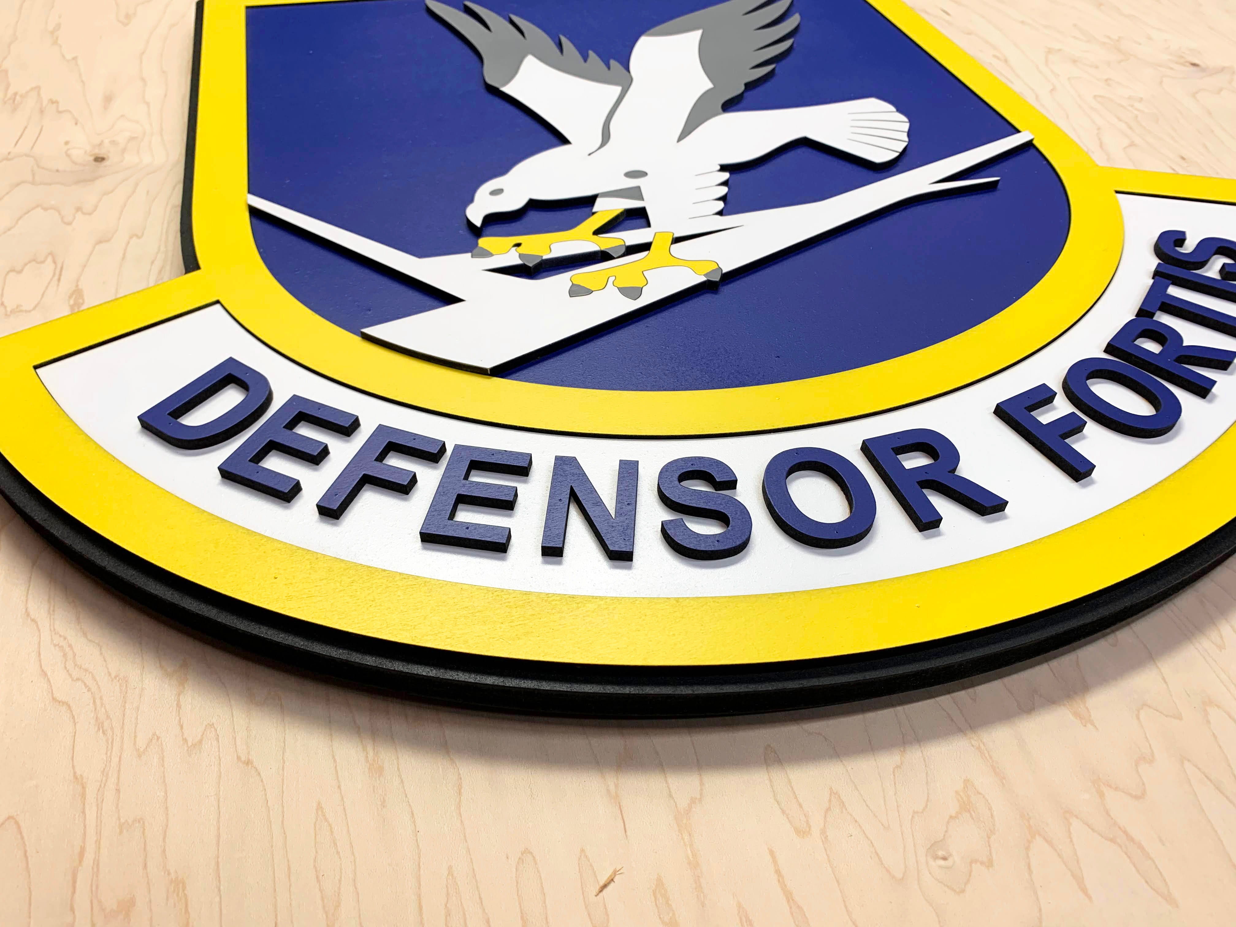 USAF Security Forces Wooden Patch by Patriot Wood